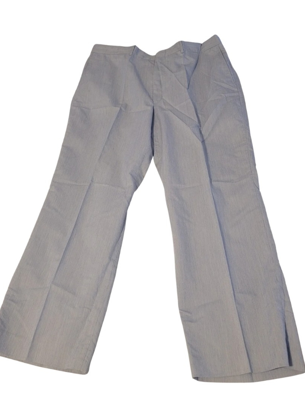 Haggar Light Blue Pinstripe Wide-Leg Pants